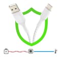Miniatyrbild 4 av 4: Kabel USB till USB-C MFi 18W Flätad Nylon 1m Charge and Synchro Belkin vit
