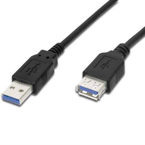 PremiumCord USB 3.0 Super-Speed 5 Gb/s A-A-förlängningskabel, MF, 9-stift, 5 m - ku3paa5bk