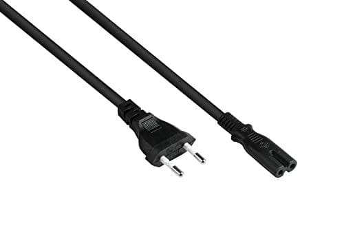 Bra anslutningar Euro-strömkabel - 0,75 m - Euro-kontakt Typ C (rak) till C7/Euro 8-uttag (rak) - Kopparledare - 0,75 mm² - Strömkabel för TV, konsol,