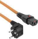 ACT 2,0m Schuko CEE 7/7 - C13 - M/K Orange 2 m CEE7/7 C13 kobling (AK5039)