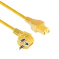 Miniatyrbillede 1 af 3: ACT AK5297 strømledning Gul 1,5 m CEE7/7 C15 stik