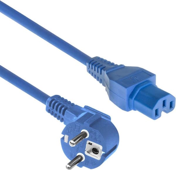 ACT AK5316 Strømkabel Blå 1m CEE7/7 C15 kobling (AK5316)
