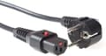 Miniatyrbillede 1 af 4: ACT 3,0m Schuko CEE 7/7 - C13 - M/F Sort 3 m CEE7/7 C13 kobling (AK5041)