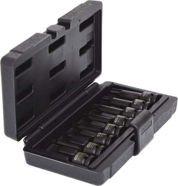 KS TOOLS 1/2" slagbit fatningssæt TX, 8 stk., T30-T80 (911.0901)