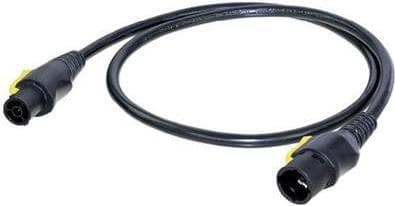 Neutrik strømtilslutningskabel [1x PowerCon-stik - 1x PowerCon-stik] 1,50 m sort-gul Neutrik (NKPF-MB-1,5)