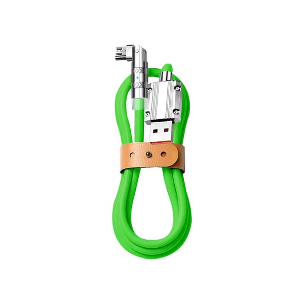 INF 90° pyörivä latauskaapeli - 120 W - 1,2 m Ruohon väri