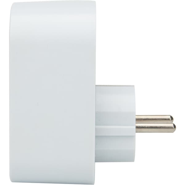 J&EL adapter USB A+C og 16A stikkontakt hvit