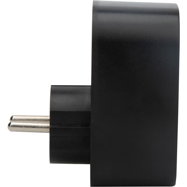 J&EL adapter USB A+C og 16A stikkontakt sort