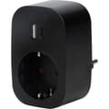 Miniatyrbilde 4 av 6: J&EL adapter USB A+C og 16A stikkontakt sort