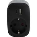 Miniatyrbilde 1 av 6: J&EL adapter USB A+C og 16A stikkontakt sort