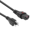 Miniatyrbillede 1 af 3: ACT Powercord USA han - C13 IEC Lock sort 2 m, PC1063, 5-pak (AK5333)