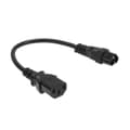 Miniatyrbillede 2 af 2: ACT Powercord C6 - C13 sort 0,2 m (AK5247)