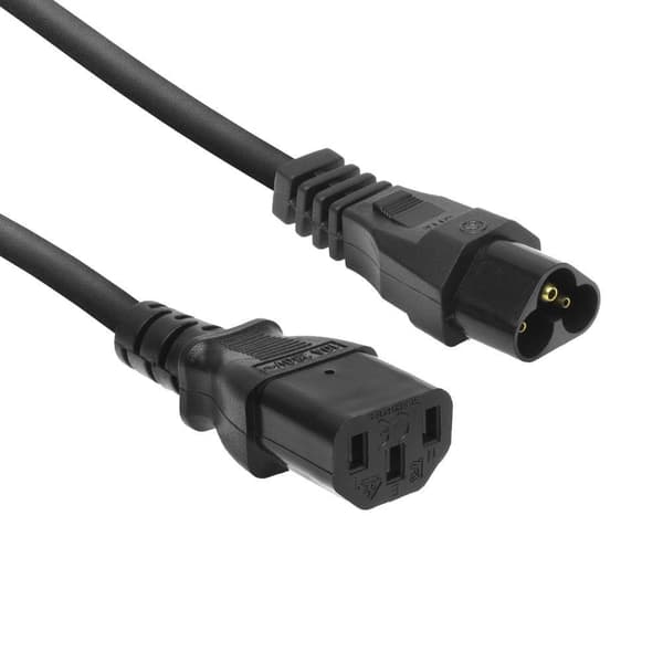 ACT Powercord C6 - C13 sort 0,2 m (AK5247)