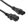 Miniatyrbillede 1 af 2: ACT Powercord C6 - C13 sort 0,2 m (AK5247)