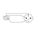 Pikkukuva 4 / 8: Virtajohto Schuko-pistoke, suora,-IEC-320-C13,10 m, musta [Schuko-pistoke, kulmikas -> C13-pistoke] (CEGP10030BK100)