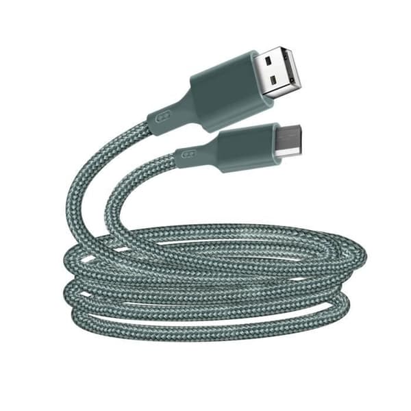 Ekologisk kabel Mikro-USB Intensitet 2,1A 2m Återvinningsbar Bara grön grön
