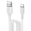 Miniatyrbild 2 av 4: Belkin Ultra-resistent USB till USB-C laddnings- och synkroniseringskabel 1m Vit