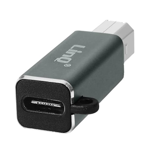 USB-C till USB-B-adapter - LinQ - Vit - Plug and Play - MIDI-stöd - Inbyggd teknik