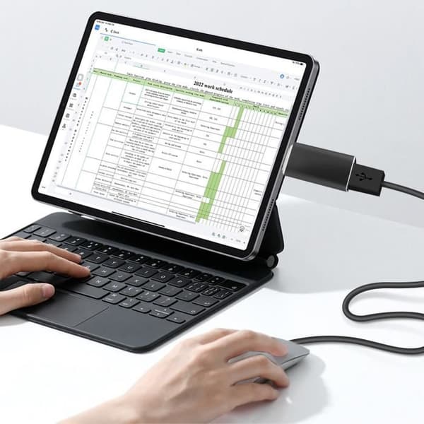 USB till USB-C OTG Adapter Svart OTG Adapter Kabel