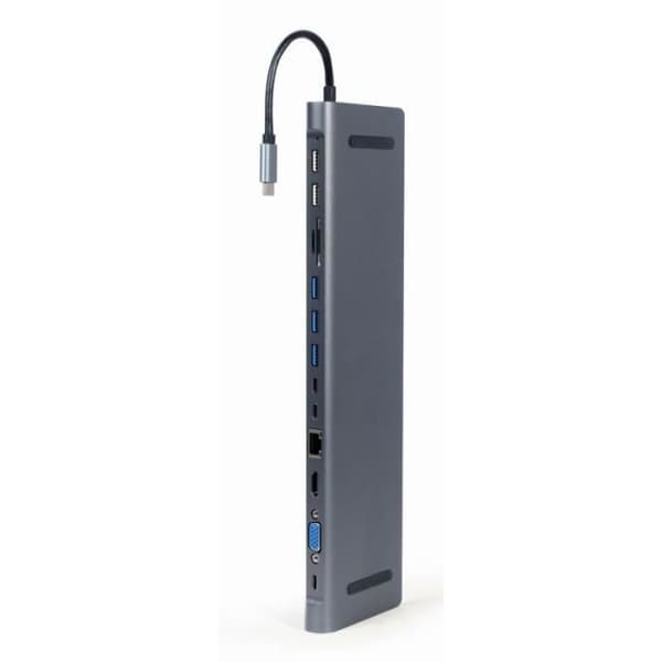 Gembird USB-C Hub HDMI GbE 5xUS B 2.0 3.1 3xUSB-C 1xPD - 8716309121439