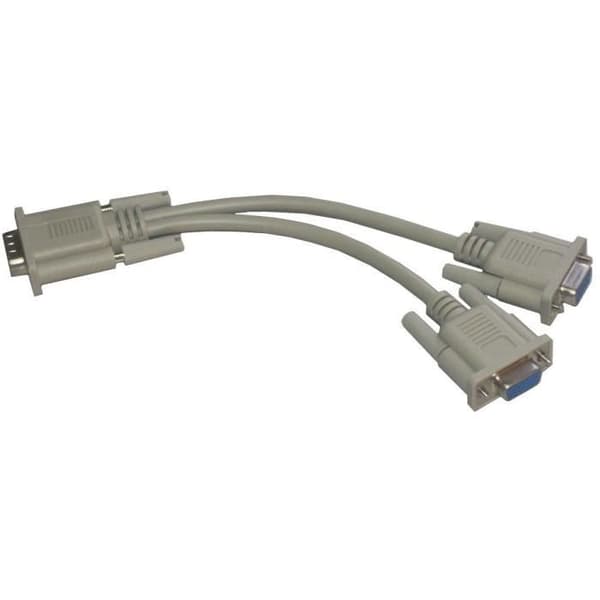 VGA splitter - MCL - CG-523C - Ansluter 2 VGA-skärmar samtidigt - 40 cm