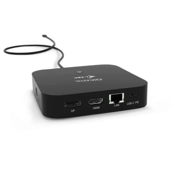USB-C 11-i-1-dock - DICOTA - 5K HDMI/DP - 100W strömförsörjning - Flera anslutningar