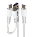 Miniatyrbild 2 av 4: Kabel USB / USB-C till USB-C 60W Laddnings- och synkrolängd 1,2 m LinQ Vit