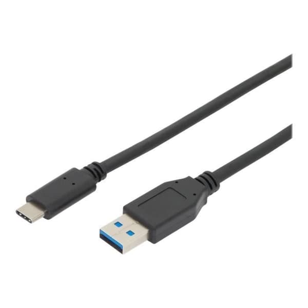 ASSMANN USB-C-kabel - 1m - USB 3.1 Gen2 - Dubbelskärmad - Vändbar kontakt