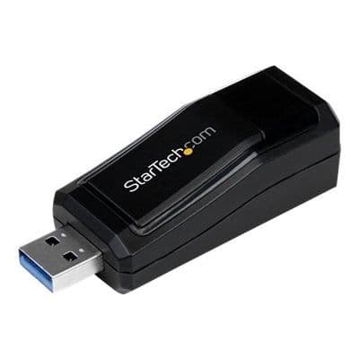 Nätverksadapter - STARTECH - USB 3.0 till RJ45 - Gigabit Ethernet - 10/100/1000Mbps - Svart Svart
