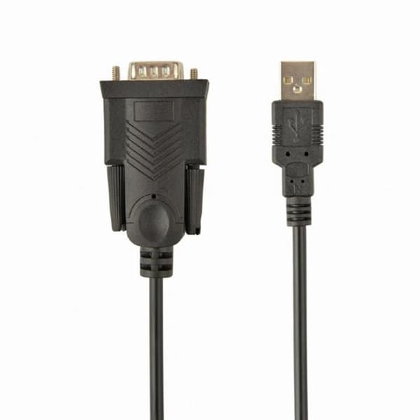 USB-kabel - Cablexpert - UAS-DB9M-02 - 1,5 m - USB (M) till DB-9 (M) - Svart