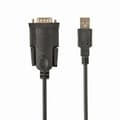 Miniatyrbild 4 av 4: USB-kabel - Cablexpert - UAS-DB9M-02 - 1,5 m - USB (M) till DB-9 (M) - Svart