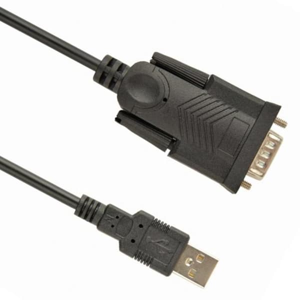 USB-kabel - Cablexpert - UAS-DB9M-02 - 1,5 m - USB (M) till DB-9 (M) - Svart