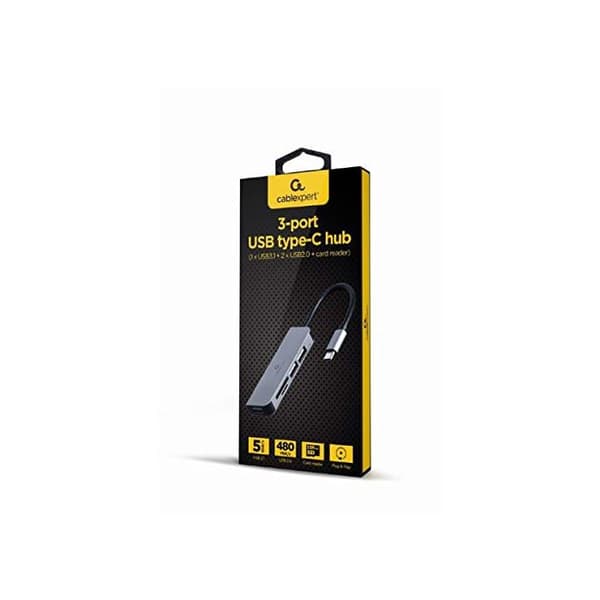 GEMBIRD dockningsstation Trådbunden USB 3.2 Gen 1 (3.1 Gen 1) Typ-A Silver - UHB-CM-CRU3P1U2P2-01