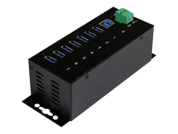 USB 3.0-hubb - STARTECH - ST7300USBME - 7 portar - ESD-skydd - DIN-skena montering
