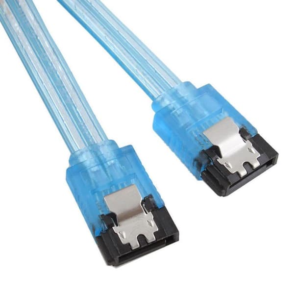 SATA 3.0 Kabel Blå Gennemsigtig 0,5 m (2-Pak)