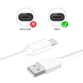 Miniatyrbild 3 av 4: USB Typ C-kabel för Cat S75 - Snabbladdning-synkroniserad dataöverföring - 3 meter kabel