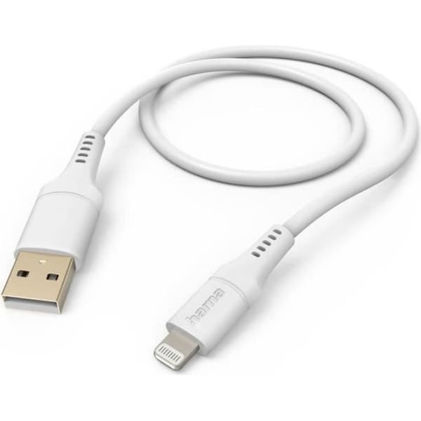 Hama Flexible - 1,5 m - Lightning - USB A - Männlich - Männlich - Weiß () - 00201568