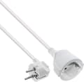 Miniatyrbillede 1 af 2: InLine strømforlænger beskyttelseskontaktstik vinklet fatning hvid 5m - kabel - forlængerkabel - strøm-/strømforsyning - 5 m (16405U)