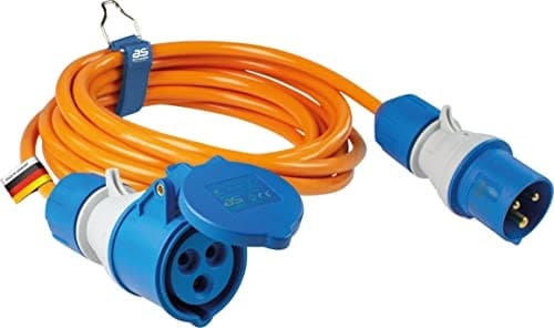 AS Schwabe 62431 strømforlængerkabel 16 A orange 5 m (62431)