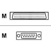 Seriekabel - CISCO - DB-50 (H) till DB-15 (H) - 3 m - Skärmad - Hananslutningar