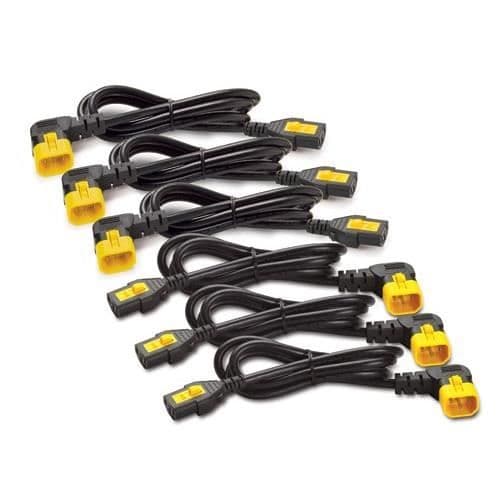 APC AP8704R låst strömkabel - svart - 1,22 m - 90 graders kontakt
