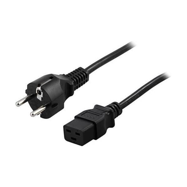 DELTACO CEE 7/7 - C19 apparatkabel, 2m