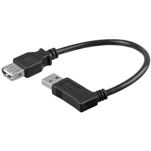 USB-kabelförlängning - Wentronic 95702-GB - 30cm - Dubbelskärmad