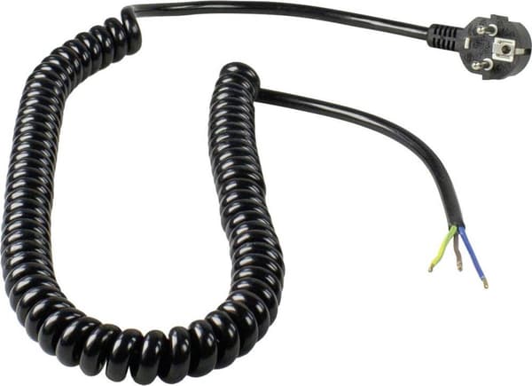 AS Schwabe 70428 Strømtilslutningskabel Sort 4 m