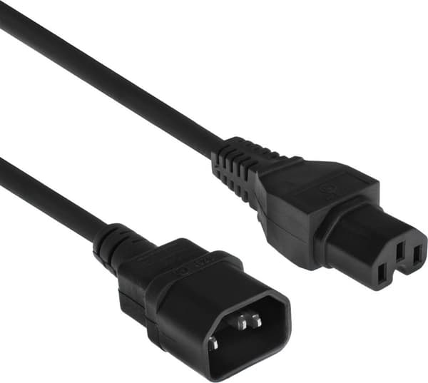 ACT Strømledning C14 - C15 sort 3 m AK5339