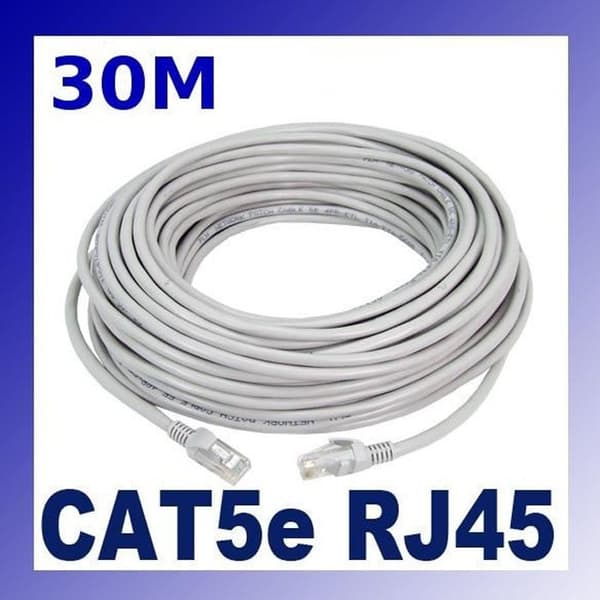 FTP-skärmad Ethernet-kabel 30m CAT5