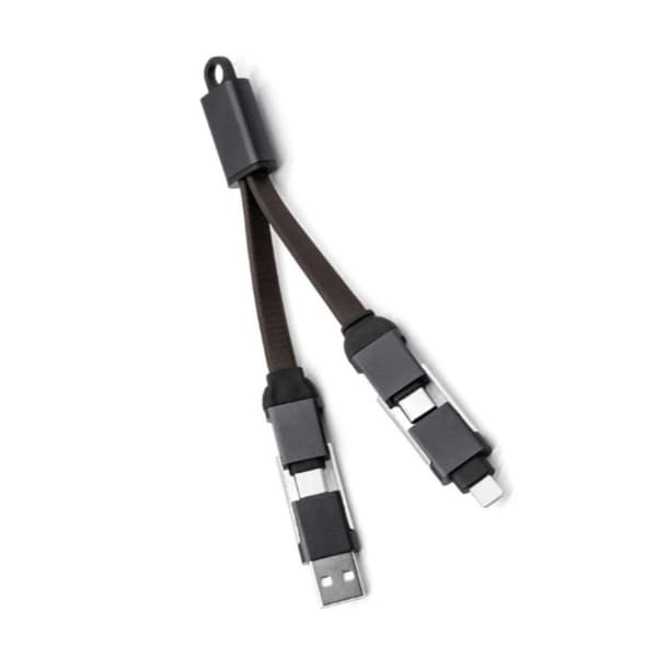 INF 4-i-1 nøkkelring ladekabel (hurtiglading) MA-099