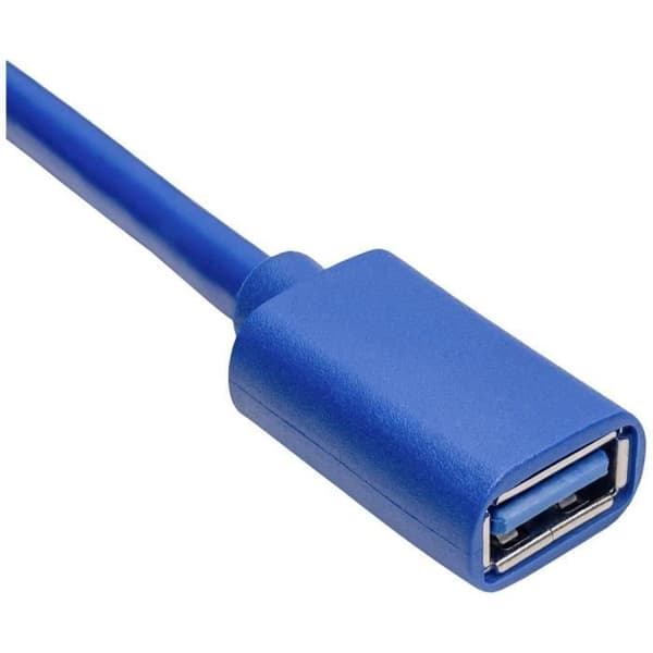 Akyga USB-kabel USB-A hane, USB-A hona 1,00 m svart AK-USB-28