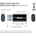 Miniatyrbild 3 av 5: Club 3D USB 3.2 Typ A &lt;&gt; USB 3.2 Typ C-adapter