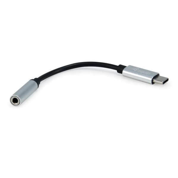 UTRUSTNING 133474 3,5 MM USB-C KABELADAPTER OCH KONTAKT SVART, SILVER